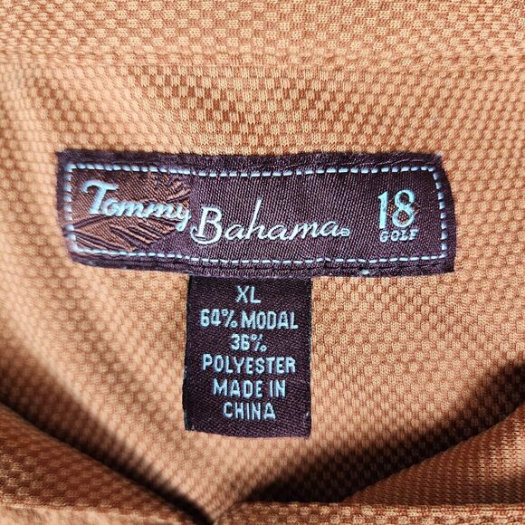 Tommy Bahama 18 Golf Polo Burnt Orange Size XL - Picture 4 of 5